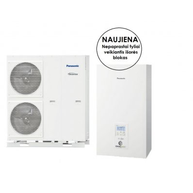 PANASONIC ŠILUMOS SIURBLYS ORAS VANDUO WH-SQC16H9E8 / WH-UQ16HE8 16KW T-CAP (TRIFAZIS) NEPAPRASTAI TYLIAI VEIKIANTIS IŠORĖS BLOKAS