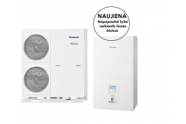 Panasonic šilumos siurblys oras vanduo WH-SQC09H3E8 / WH-UQ09HE8 9kW T-CAP (trifazis) nepaprastai tyliai veikiantis išorės blokas