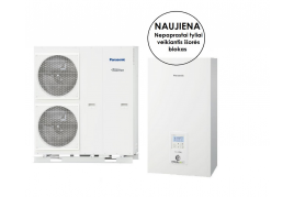 PANASONIC ŠILUMOS SIURBLYS ORAS VANDUO WH-SQC16H9E8 / WH-UQ16HE8 16KW T-CAP (TRIFAZIS) NEPAPRASTAI TYLIAI VEIKIANTIS IŠORĖS BLOKAS